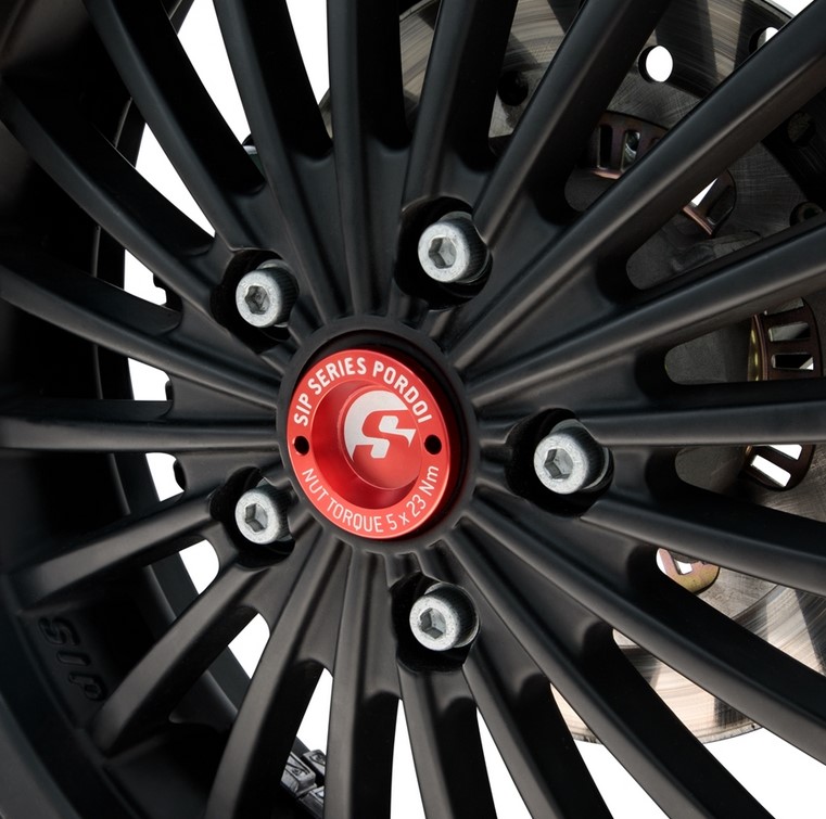 Stofhoes 13" velg voorzijde voor Vespa GTS/GTS Super/GTV/GT 125-300cc, rood