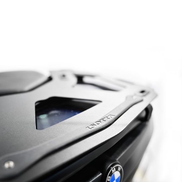 Bagagerek voor topkoffer BMW K 1600 GT /R 1250 RT /R 1200 RT, aluminium, zwart