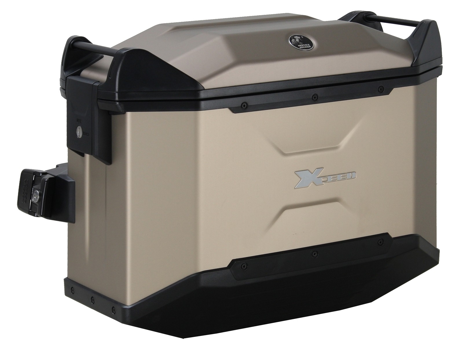 Xceed zijkoffer 38 liter titanium Hepco & Becker