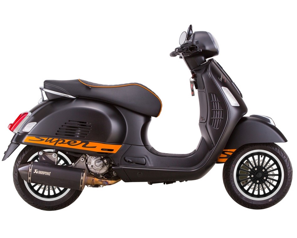 Velg voor/achter voor Vespa GTS/GTS Super/GTV/GT 125-300cc, zwart met gepolijste velg