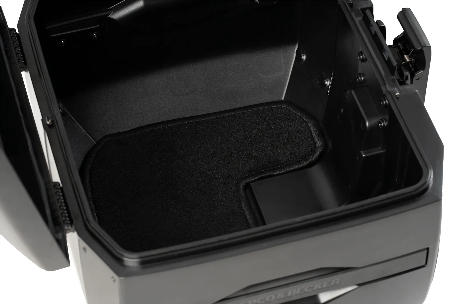 Xcore-topkoffer 40 zwart met zwarte rand voor Smartrack Hepco & Becker
