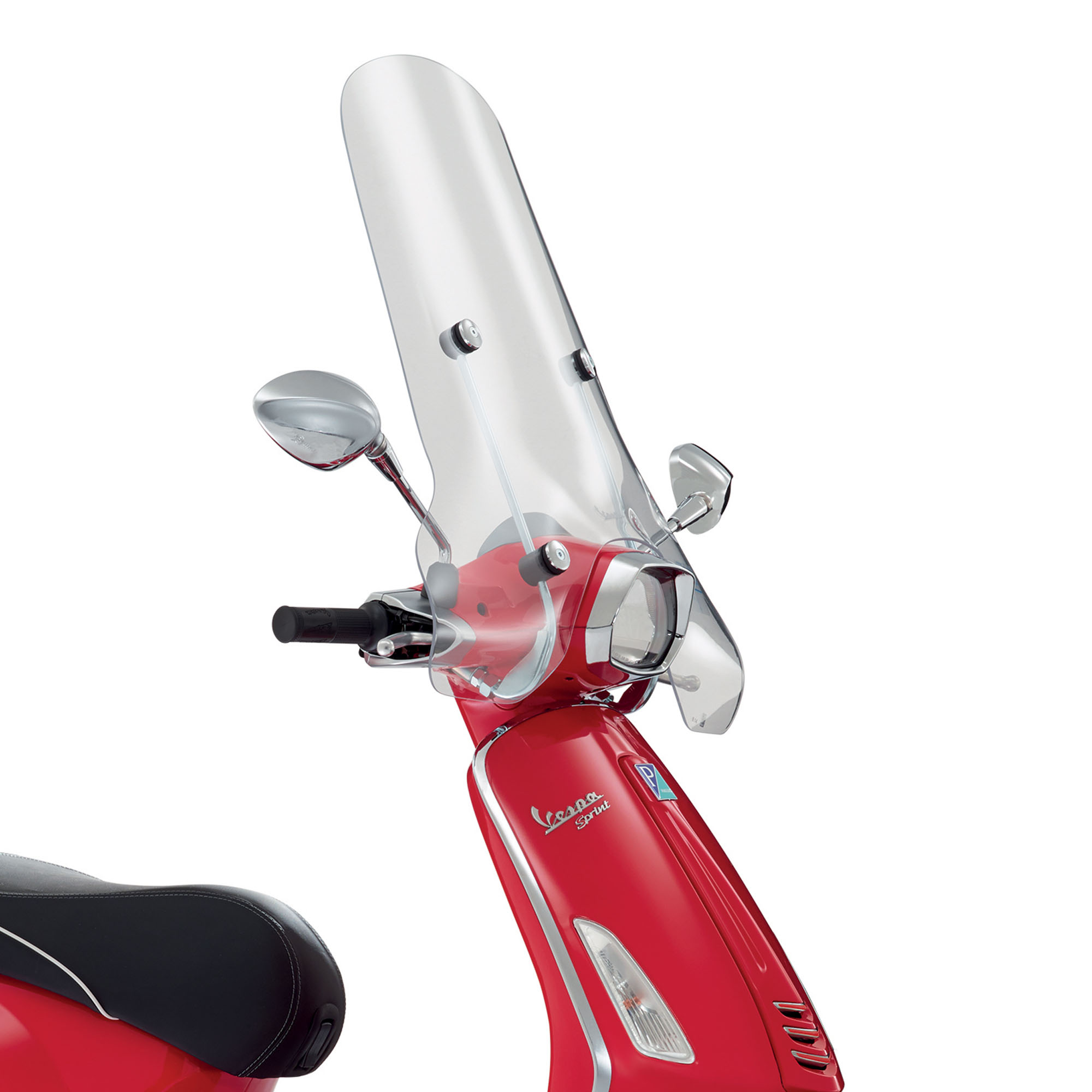 Origineel hoog windscherm met doorzichtige beugel Vespa Sprint (-23)