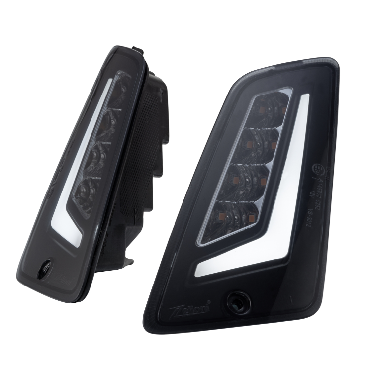 Knipperlichtset ZELIONI voor & achter voor Vespa GTS/GTS Super/GTV 125-300cc, getint