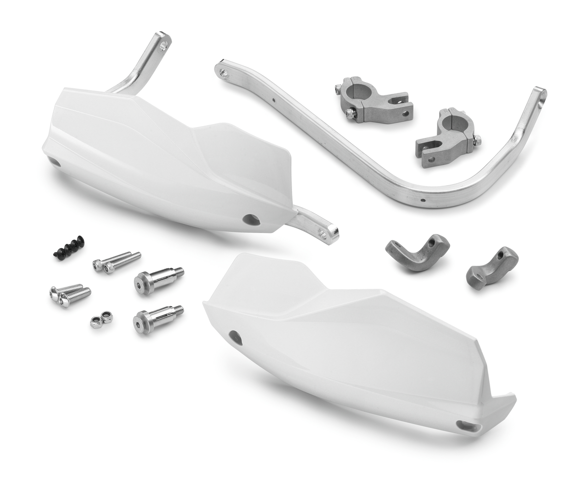 KTM handbeschermer kit wit voor 690 Enduro / SMC / Duke (Bj.19-)