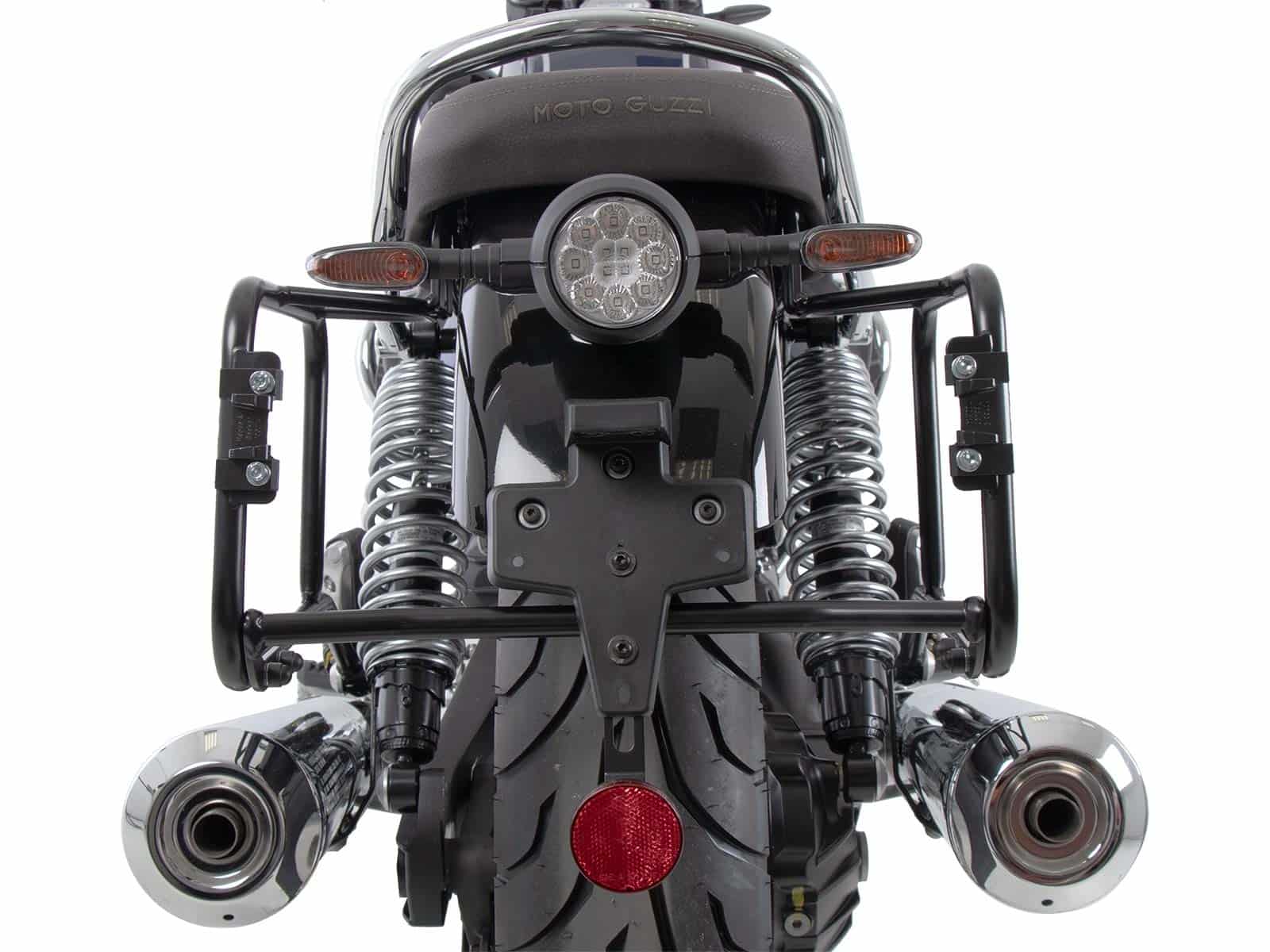 Zwarte bagagedrager voor Moto Guzzi V7 Special/Stone/Centenario (21-24) Hepco & Becker