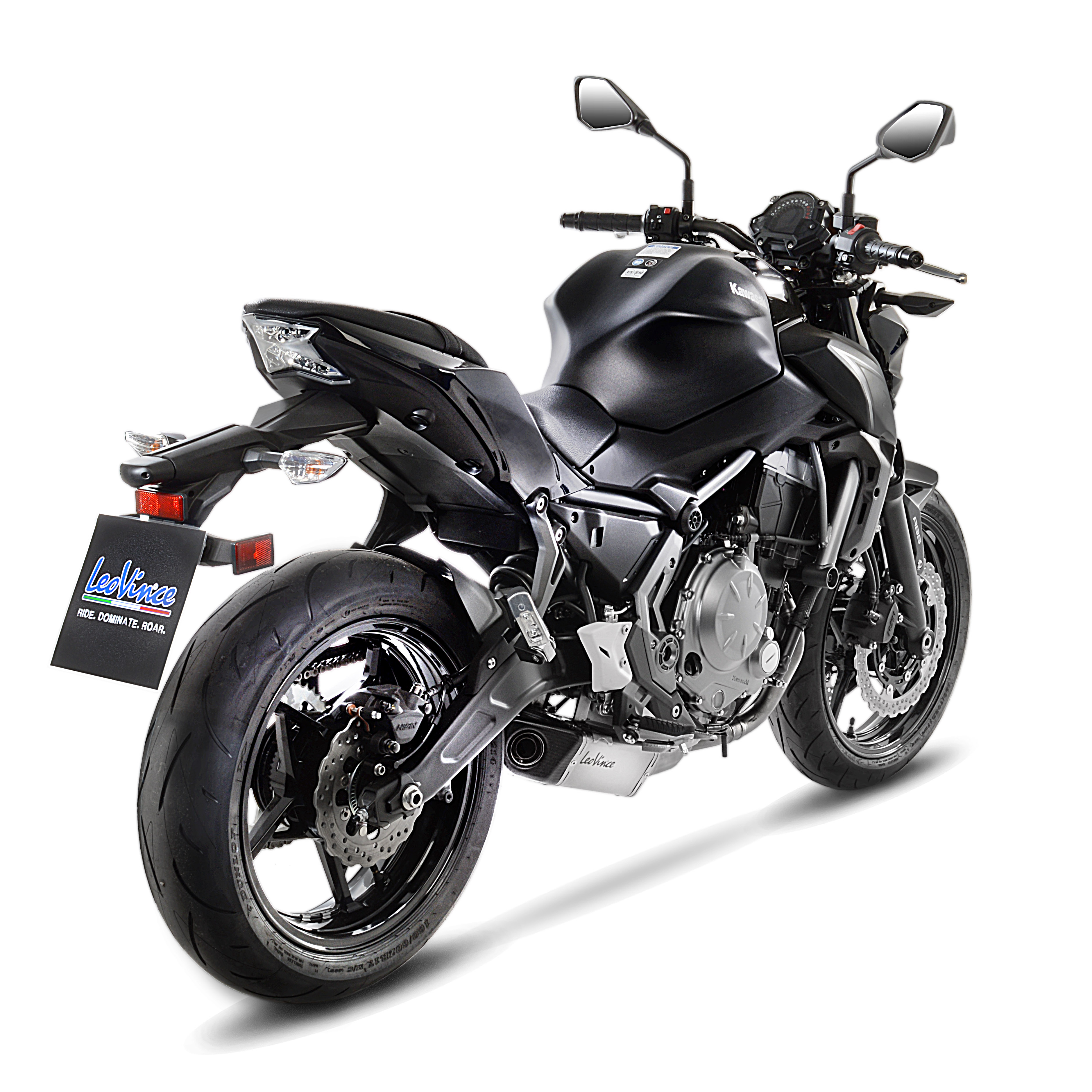 LeoVince uitlaatsysteem SBK Underbody Evo 2, compleet systeem voor Z 650 / Ninja 650 (Bj.17-19)