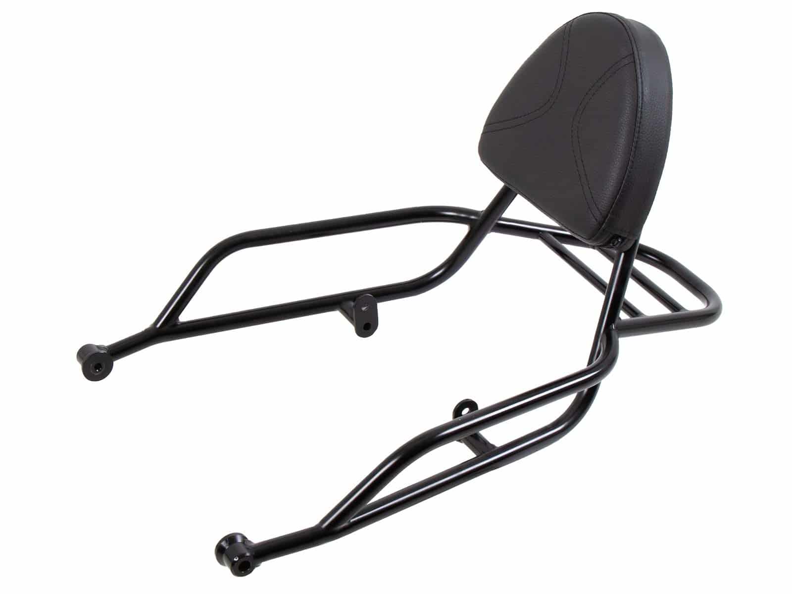 Sissybar met bagagerek zwart voor Moto Guzzi V7 850 Sport (25-) Hepco & Becker