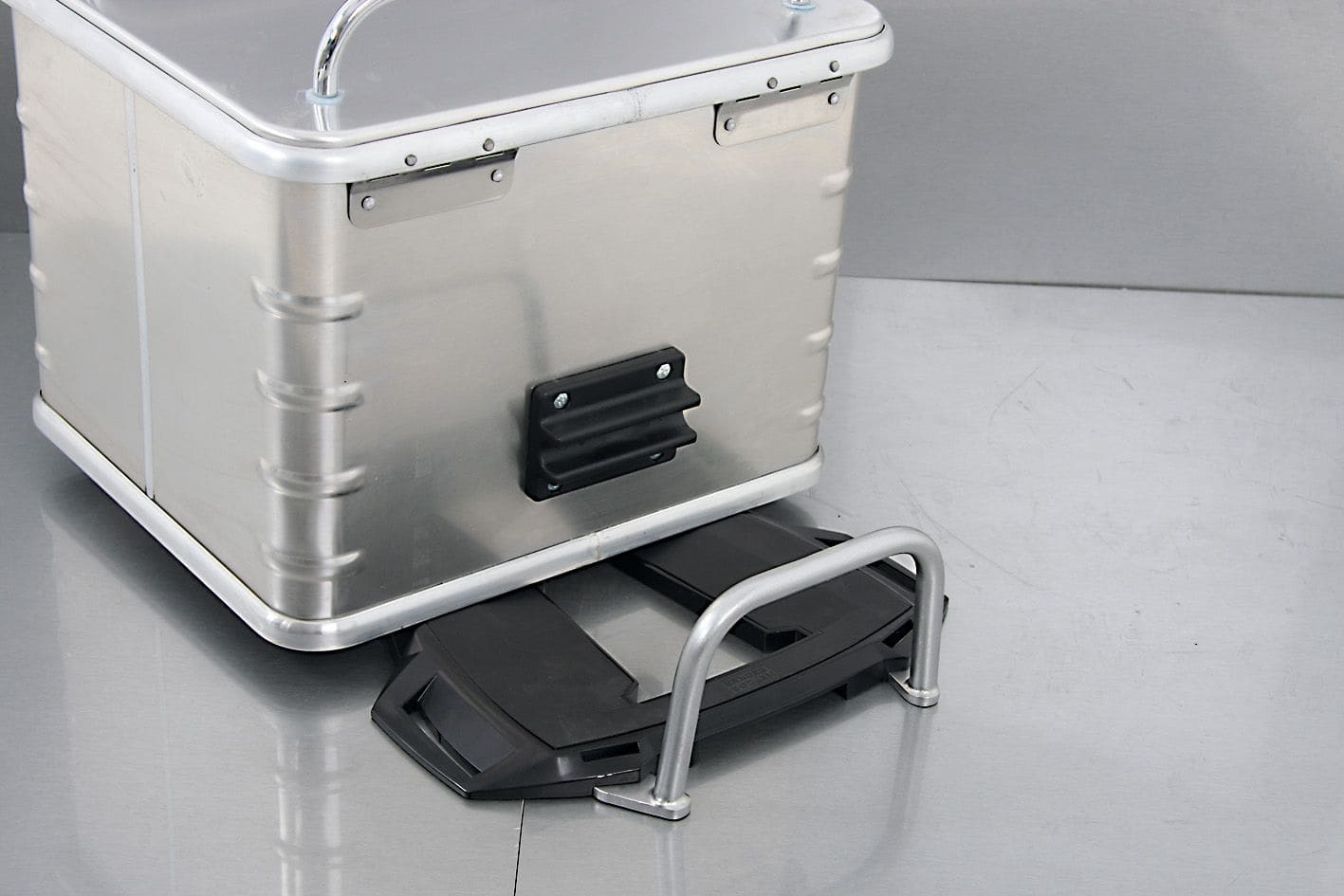 Topcase beugel zilver voor Alurack Hepco & Becker