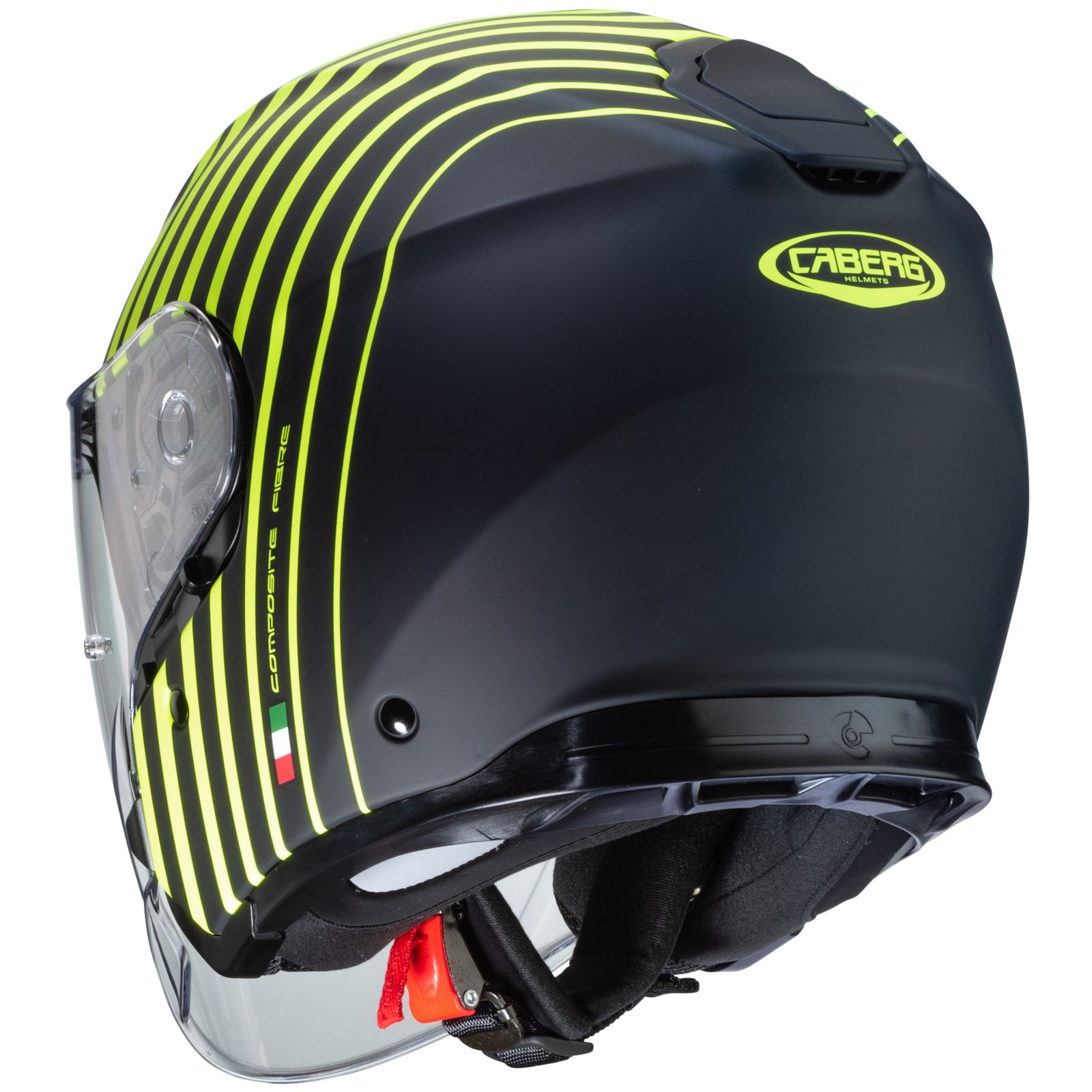 Caberg Helm Flyon Bakari, mat zwart/fluo geel