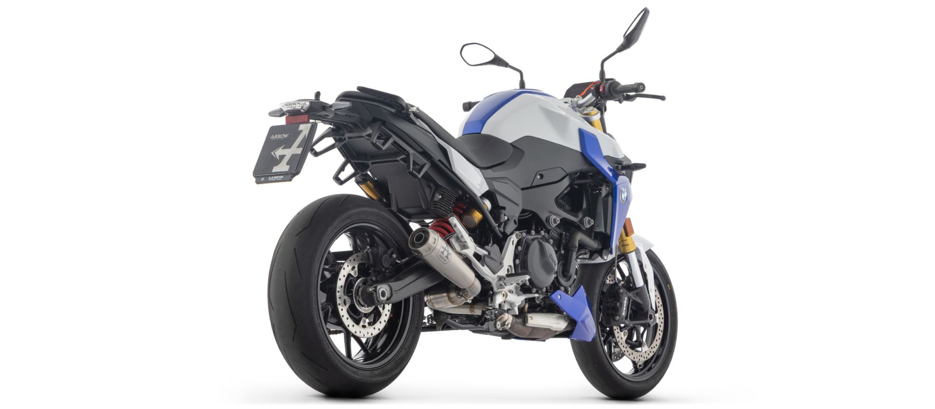 ARROW-uitlaat DARK PRO-RACE roestvrij staal zwart voor BMW F 900 R / F 900 XR (25-)