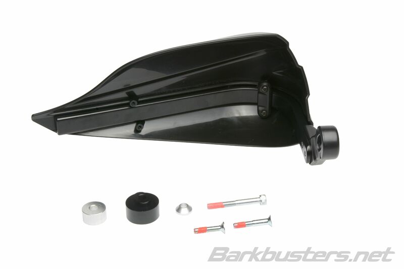 Barkbusters Storm Hanguads Set Enkelpuntsbevestiging Stuuruiteinde Zwart