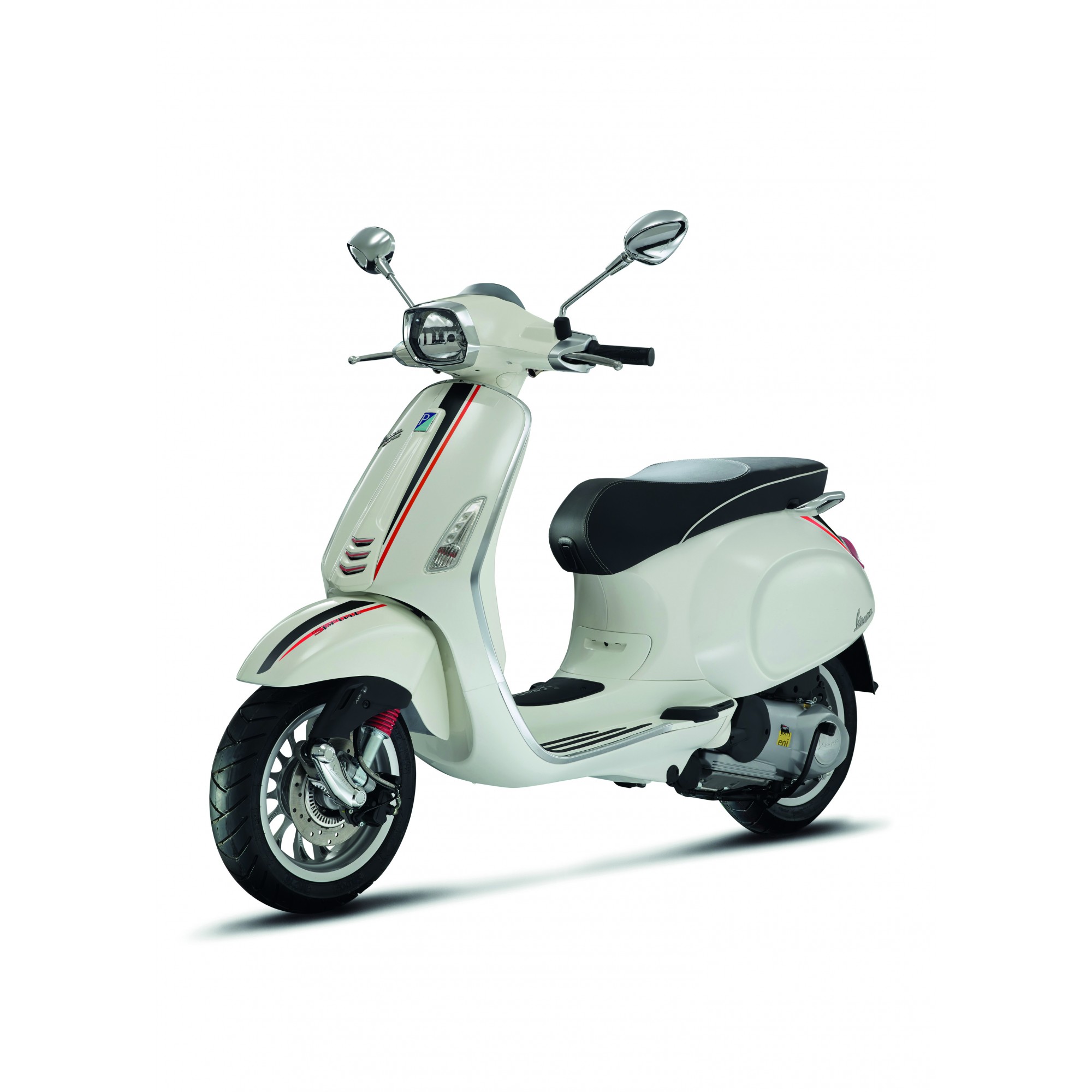 Originele Vespa Sprint stickerset Sport zwart/rood