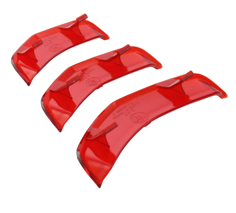 Cascade inzetstuk voor Vespa GTS/GTS Super/GTV HPE 125-300cc ('19-22), rood transparant