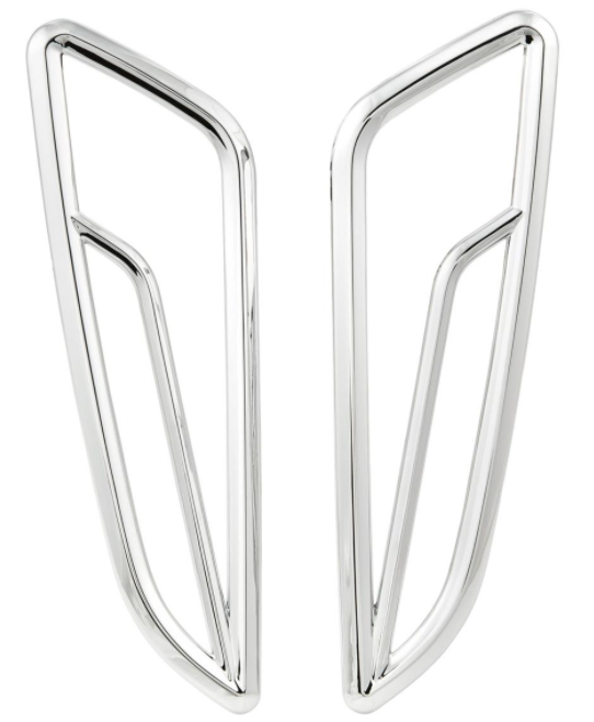 Richtingaanwijzerrooster rechts/links, vooraan voor Vespa Primavera/Sprint 50-150cc 2T/4T AC, chroom
