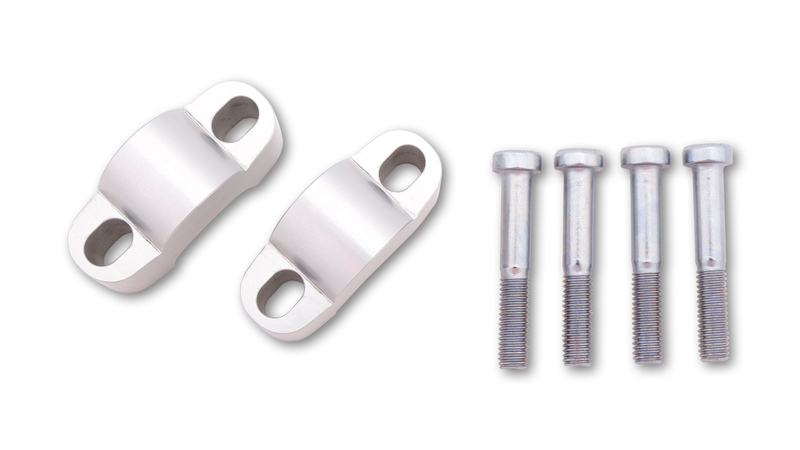 HIGHSIDER pro stuurverhoger zilver 25 mm, Voor Ø28,6mm stuur