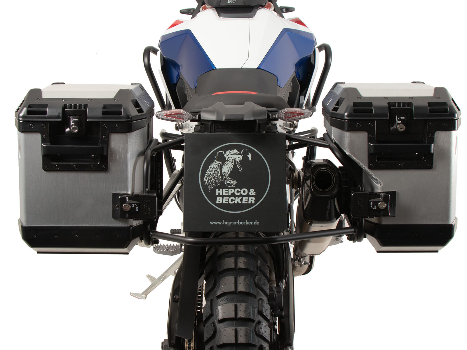 Zijkofferset zilver voor BMW F 900 GS (24-) Hepco & Becker