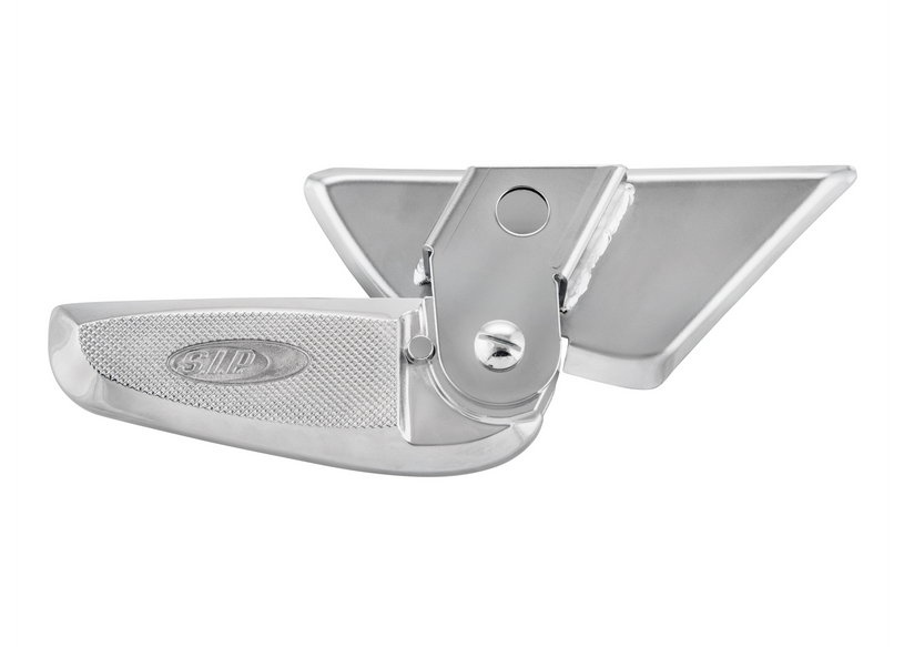 Voetsteunen rechts en links voor Vespa LX /LXV /S 50-150ccm, chroom/chroom