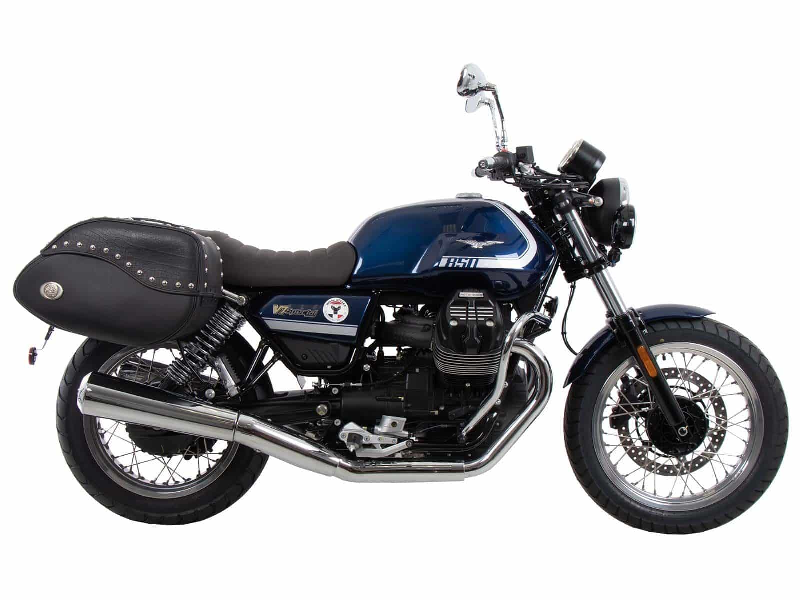 C-Bow zijdrager zwart voor Moto Guzzi V7 850 Special/Stone/Centenario (21-24) Hepco & Becker
