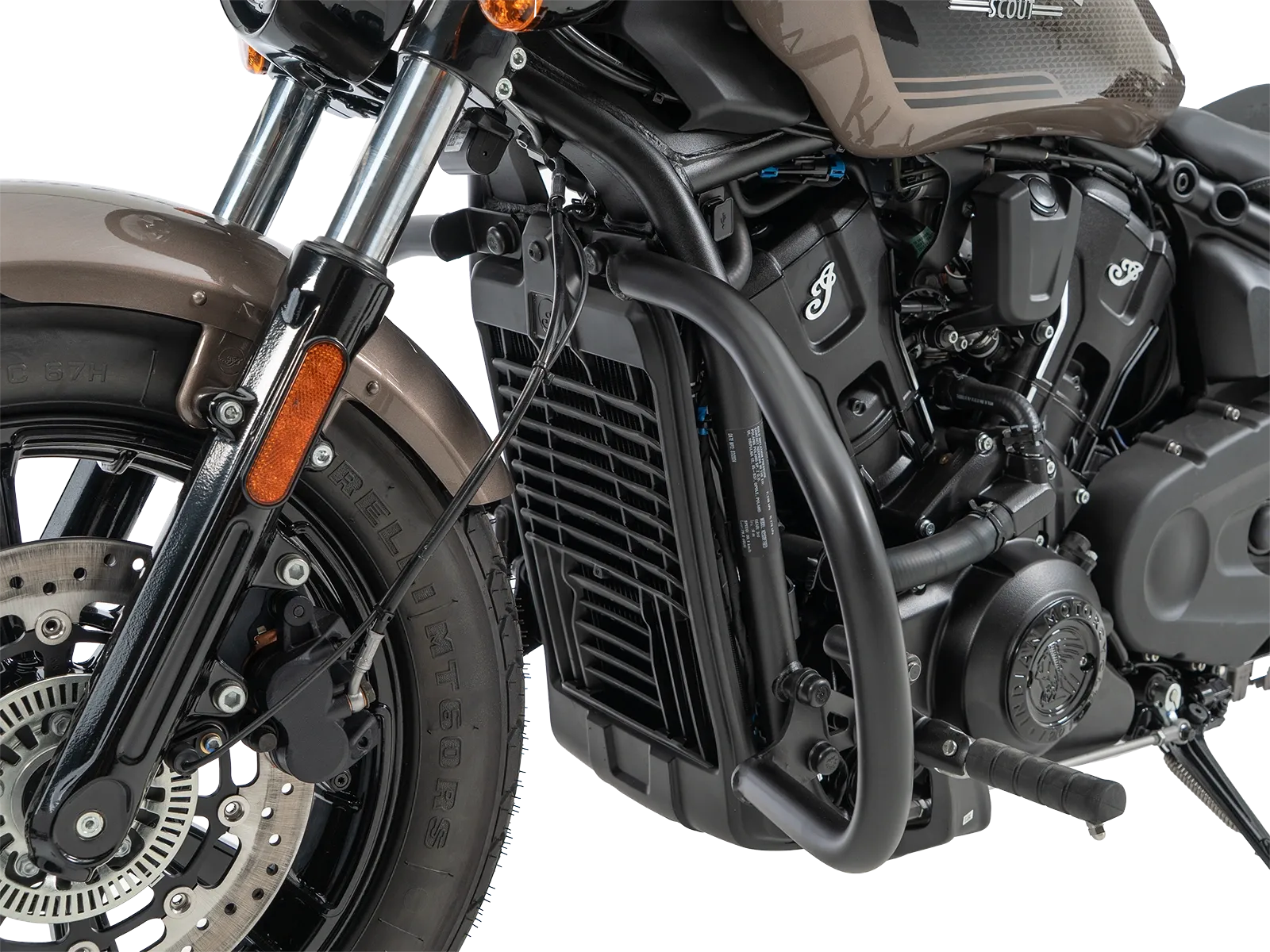 Motorbeschermer zwart voor Indian 101 Scout 1250 (25-) Hepco & Becker