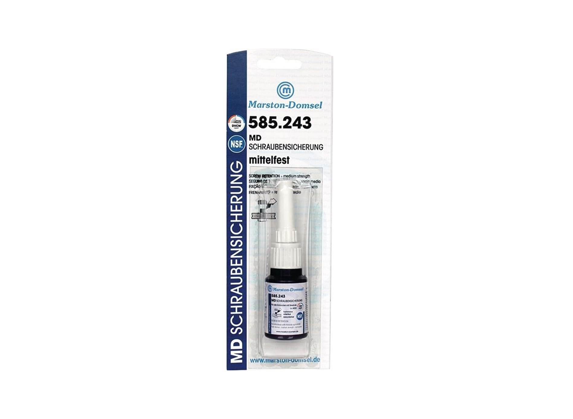 Schroefdraadborgmiddel met gemiddelde sterkte 10g