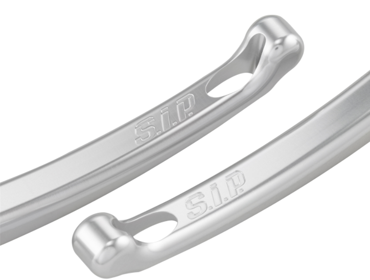 Sport hendelset rem links/rechts voor Vespa LX/LXV/S/Primavera/Sprint 50-150ccm, zilver