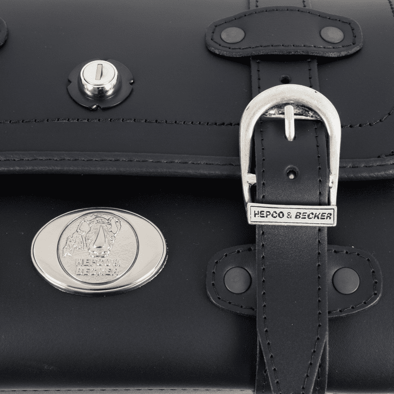 Leren handtas Buffalo 19 liter zwart Hepco & Becker