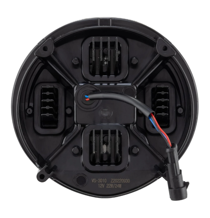 Koplamp ZELIONI Black Edition LED voor Vespa GTS/GTS Super HPE 125-300 (19-22), zwart/chroom