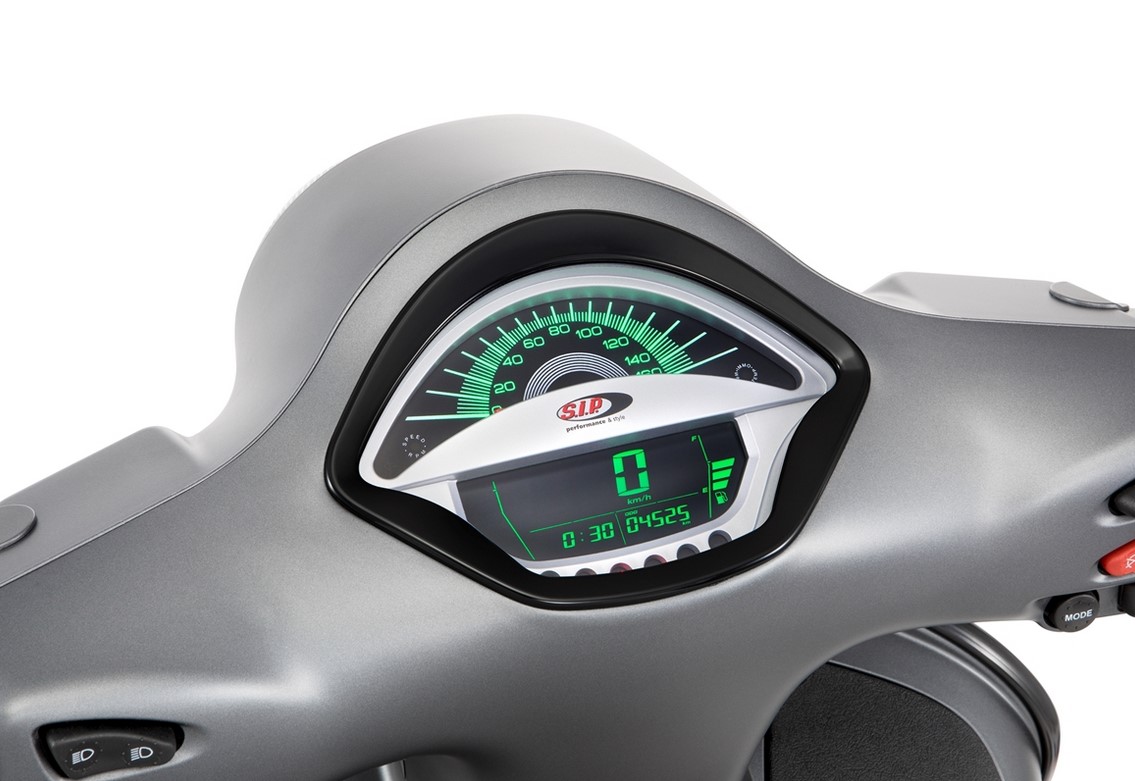Toerenteller/snelheidsmeter voor Vespa GTS/GTS Super 300cc FL ('14-), zilver