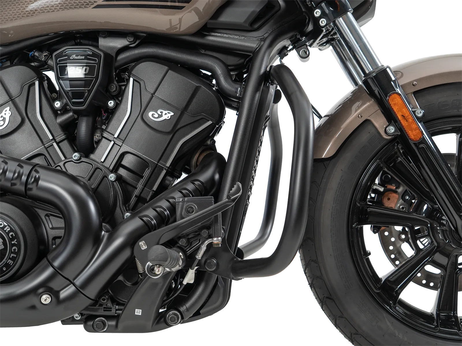 Motorbeschermer zwart voor Indian 101 Scout 1250 (25-) Hepco & Becker