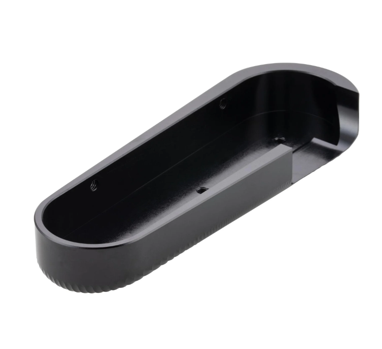 Swingarmkap ZELIONI 3D voor Vespa, zwart geanodiseerd
