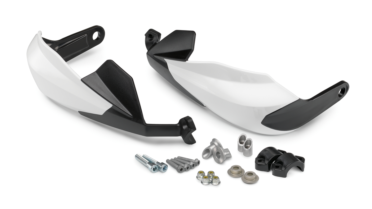 KTM hand beschermings kit wit voor Duke