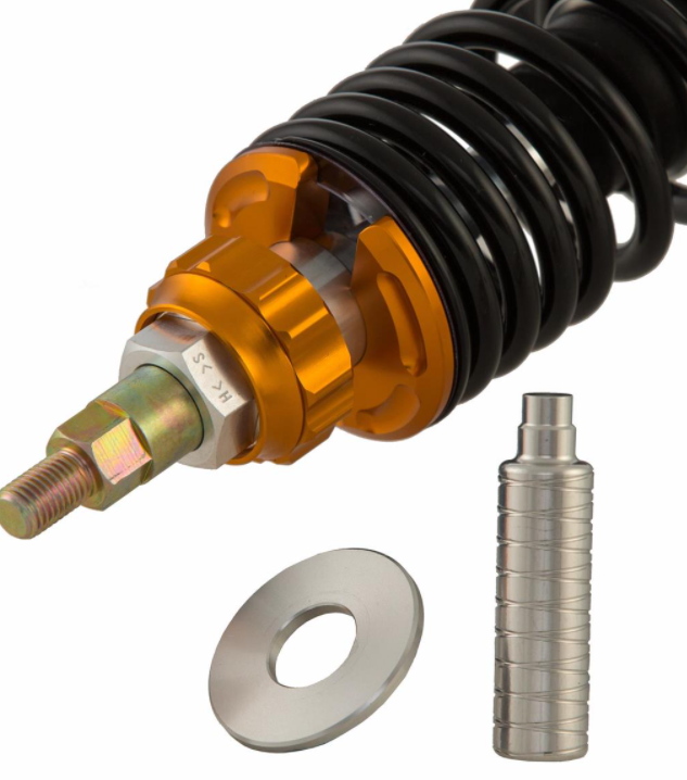 Schokdemper voorzijde voor Vespa GTS/GTS Super 125-300cc ('14-'16), zilver/oranje