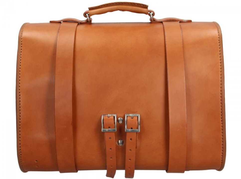 Originele Vespa lederen tas - Bruin
