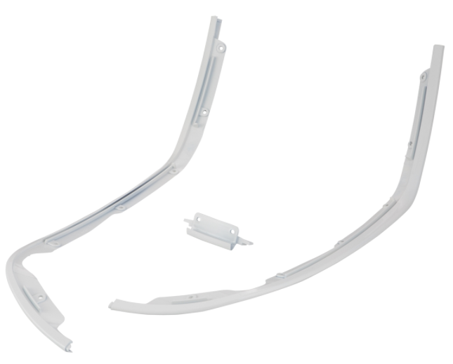 Mono slot buis beenschild wit voor Vespa Primavera/Sprint 50-150ccm