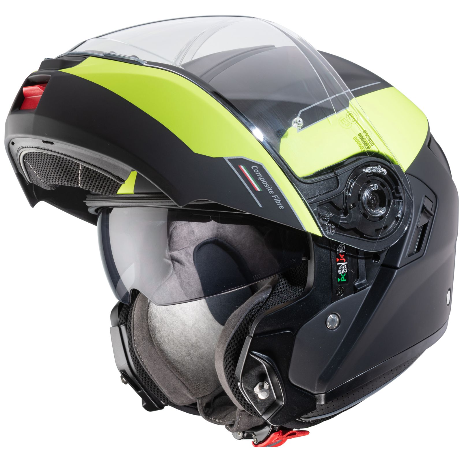 Caberg Levo Prospect helm, mat zwart/fluo geel