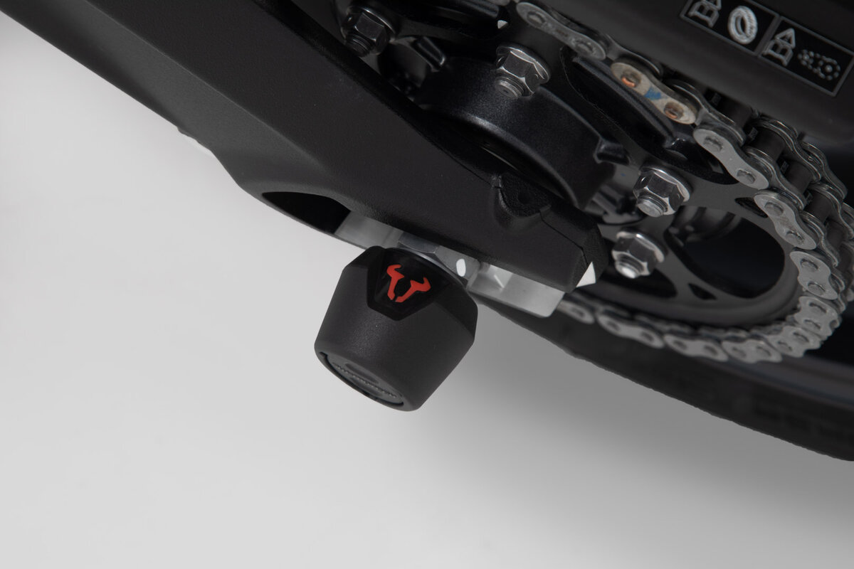 SW-Motech Crashpad kit voor achteras zwart voor Yamaha YZF-R1, MT-10 /SP - SW Motech