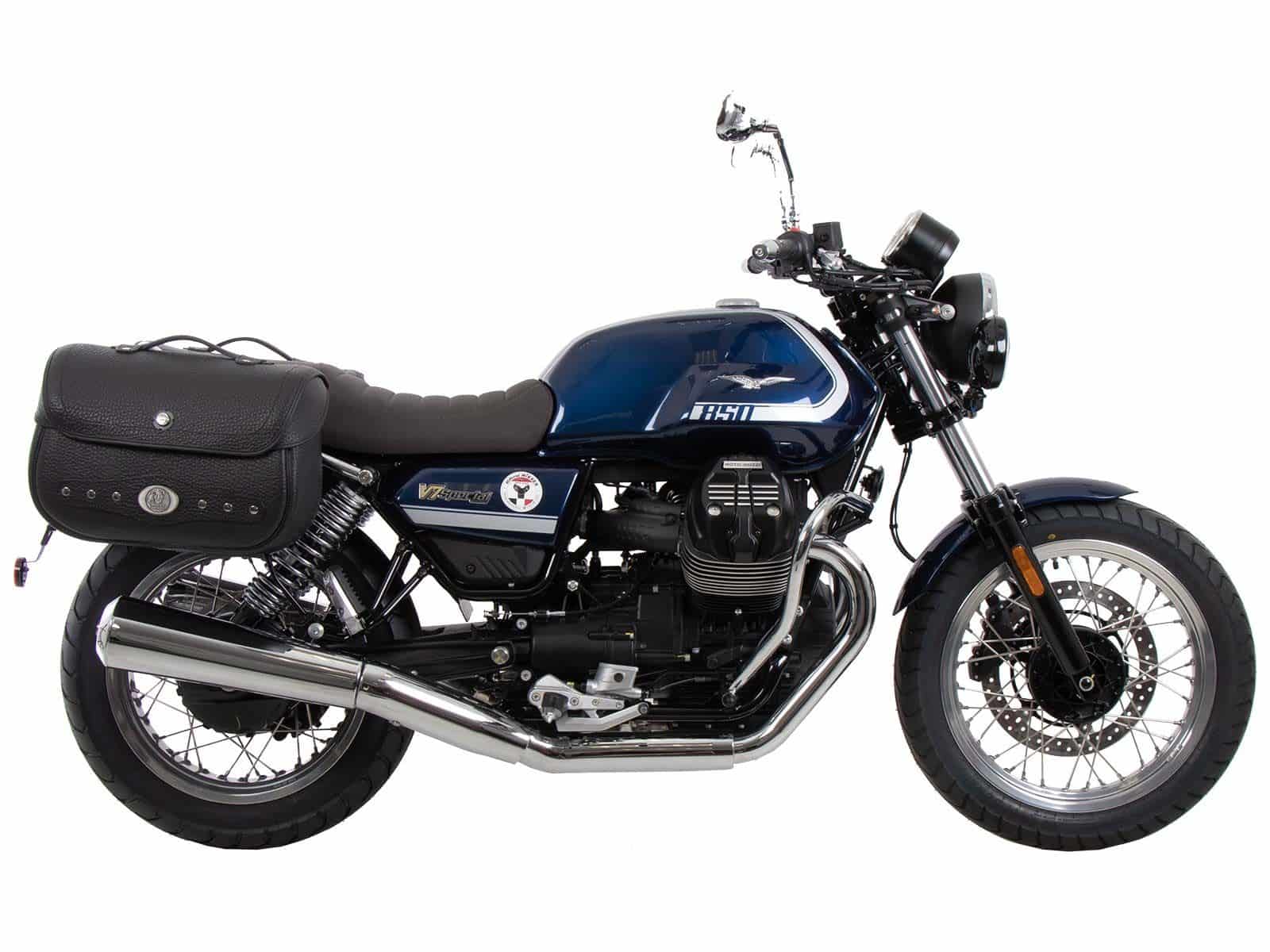 C-Bow zijdrager zwart voor Moto Guzzi V7 850 Special/Stone/Centenario (21-24) Hepco & Becker