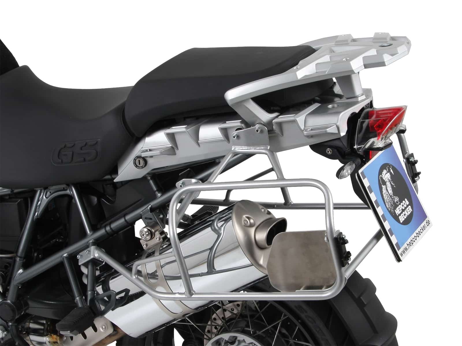 Kofferdrager set Cutout drager incl. kofferset Xplorer Cutout zilver voor BMW R 1200 GS /Adventure (-13)