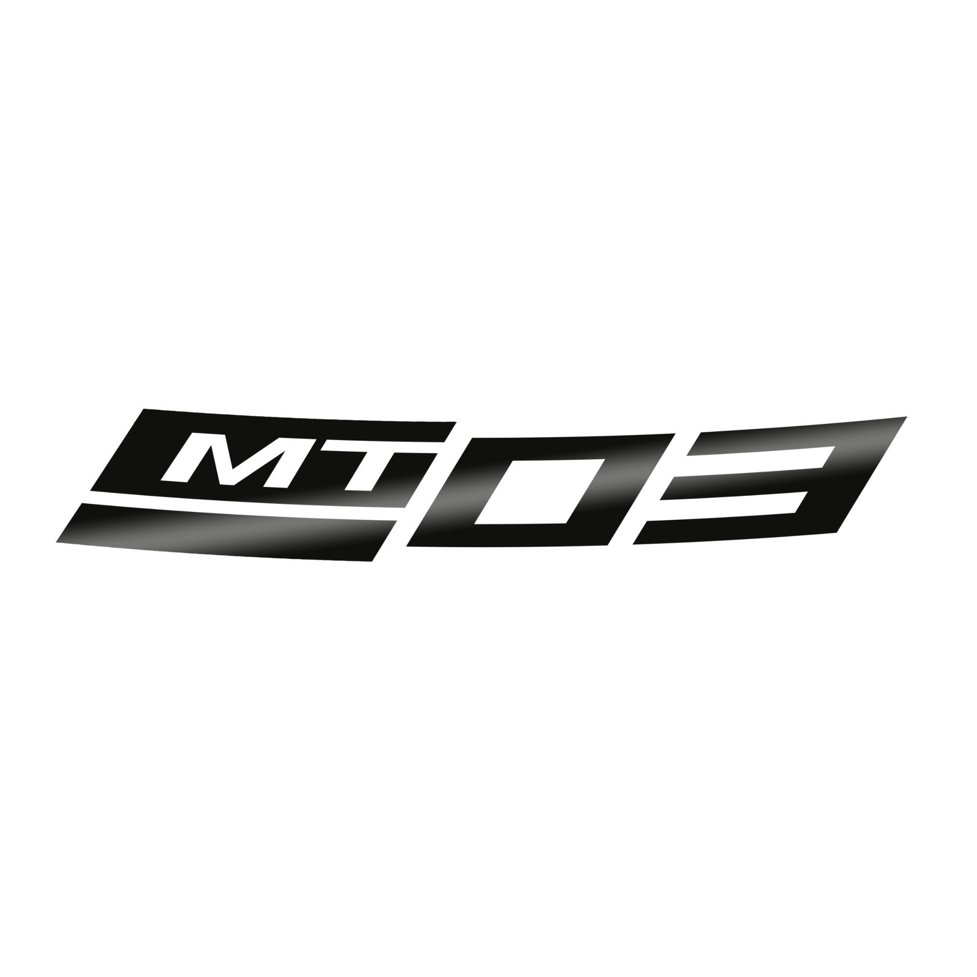 Reflecterende velgsticker achter, zwart, voor Yamaha MT-03 (23-) Origineel