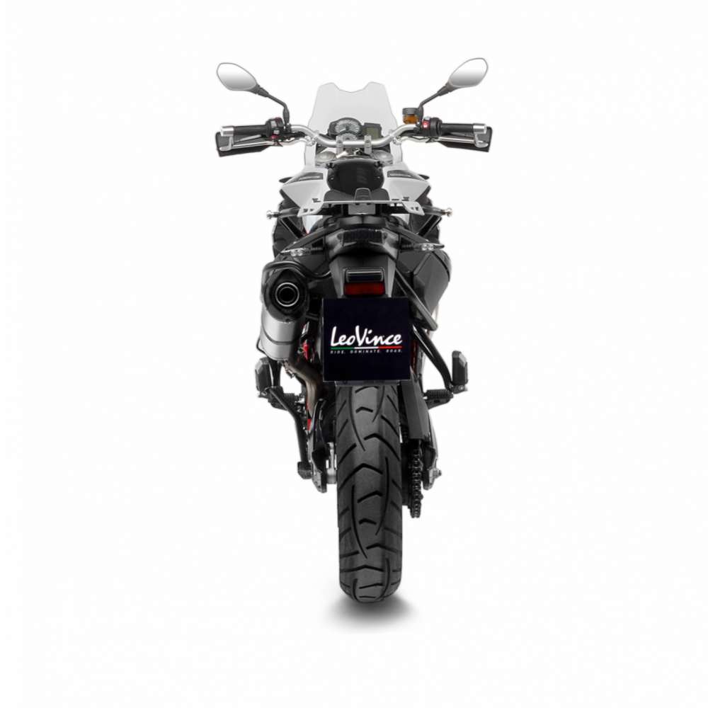 LeoVince uitlaatsysteem LV One Evo voor BMW F 700 GS /F 800 GS, zilver, slip on, E-certificaat