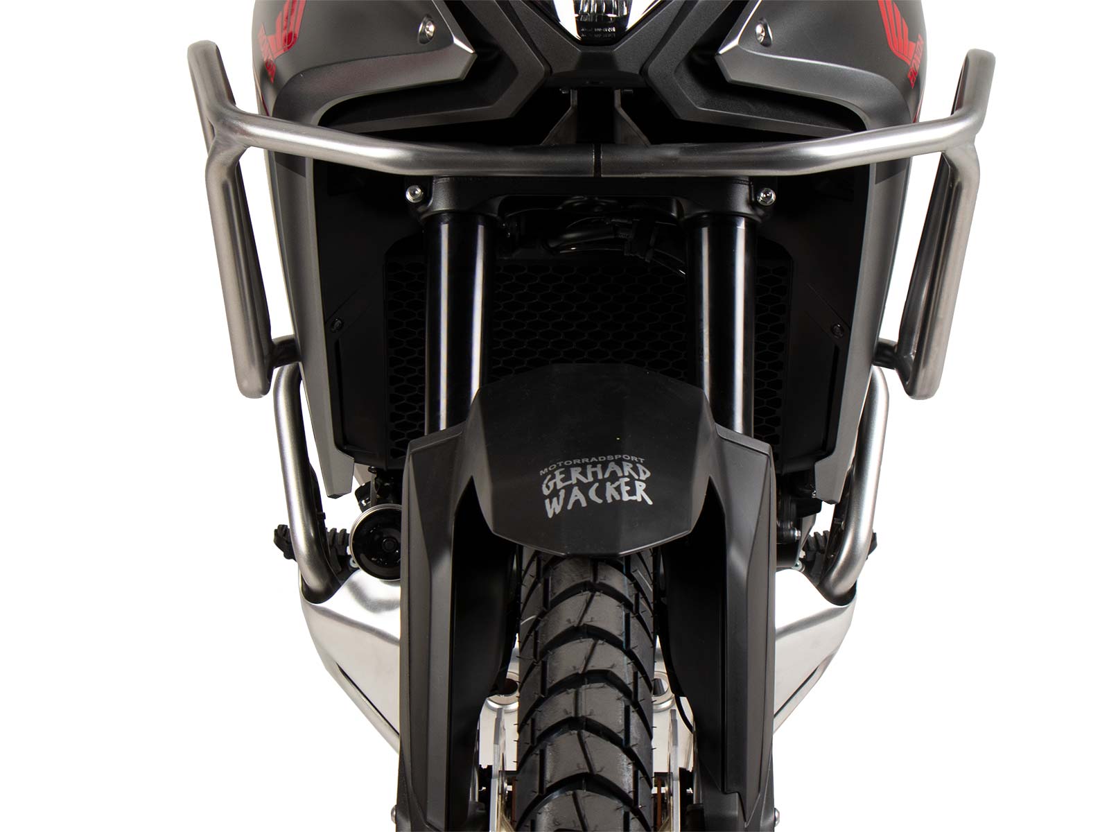 Zilveren tankbeschermbeugel voor Honda XL 750 Transalp / E-Clutch (25-) Hepco & Becker