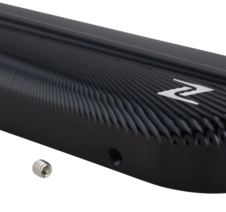 Swingarmkap ZELIONI 3D voor Vespa, zwart geanodiseerd