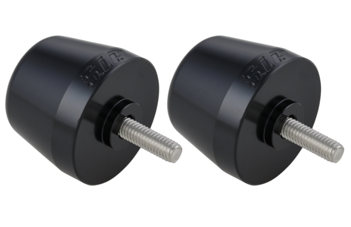 Stuurbalans gewichten links/rechts voor Vespa Primavera/Sprint/ET/LX/LXV/S, zwart