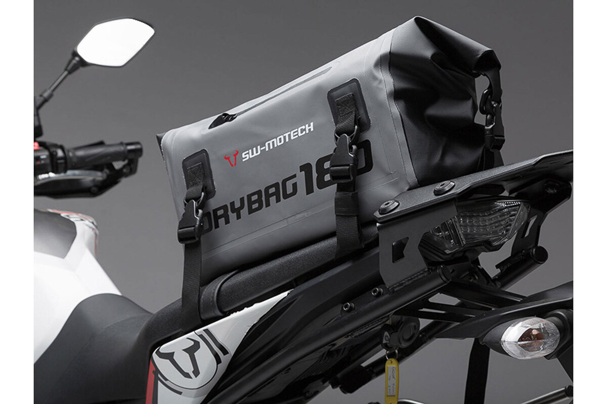 Drybag 180 achtertas voor Aprilia ETV 1200 Caponord, grijs / zwart - SW Motech