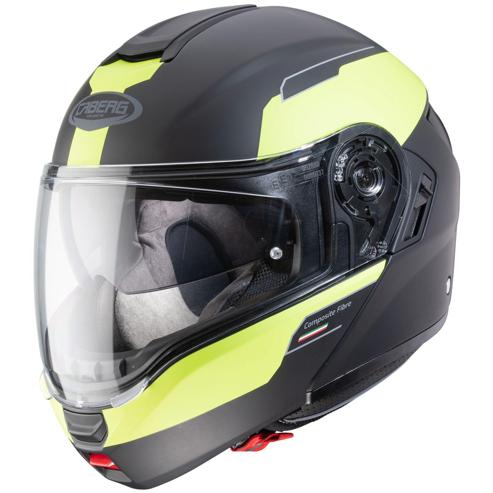 Caberg Levo Prospect helm, mat zwart/fluo geel