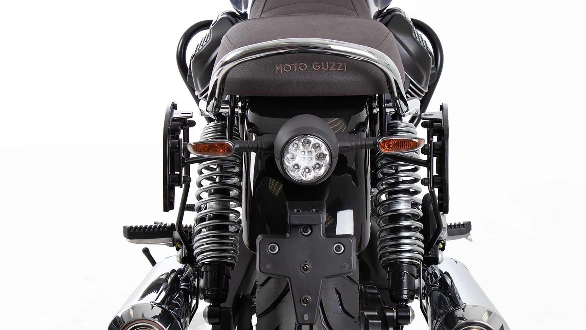 C-Bow zijdrager zwart voor Moto Guzzi V7 850 Special/Stone/Centenario (21-24) Hepco & Becker