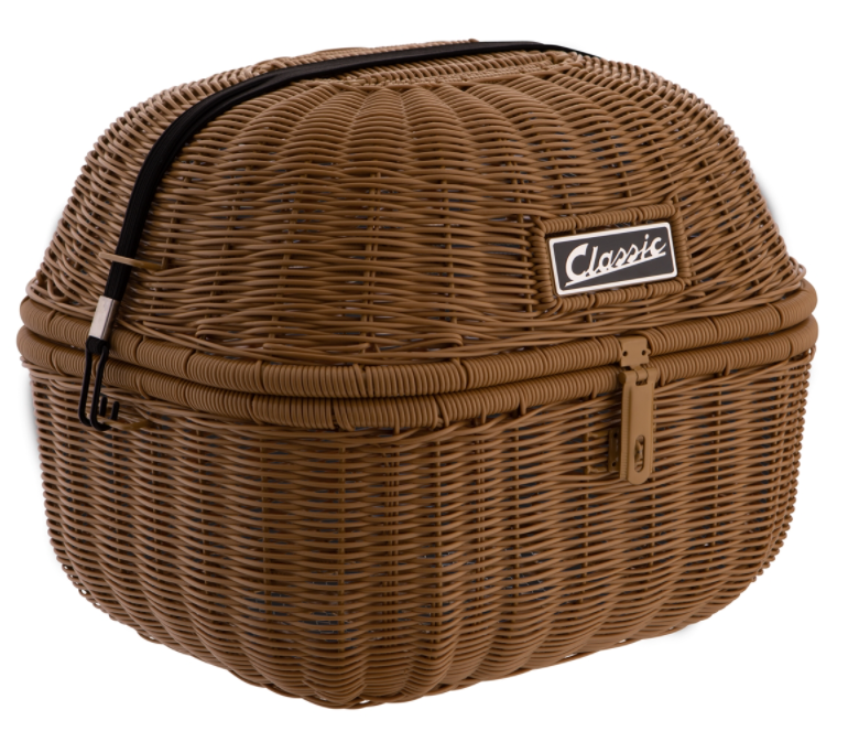 Klassiek bagagerek voor Vespa, bruin