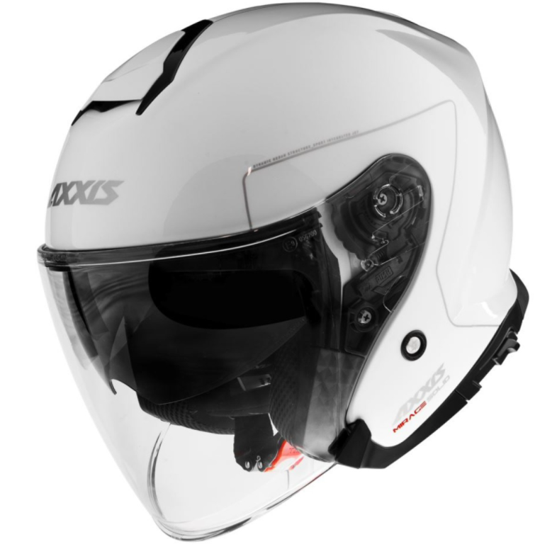 Axxis jethelm, Mirage SV Solid, wit glanzend