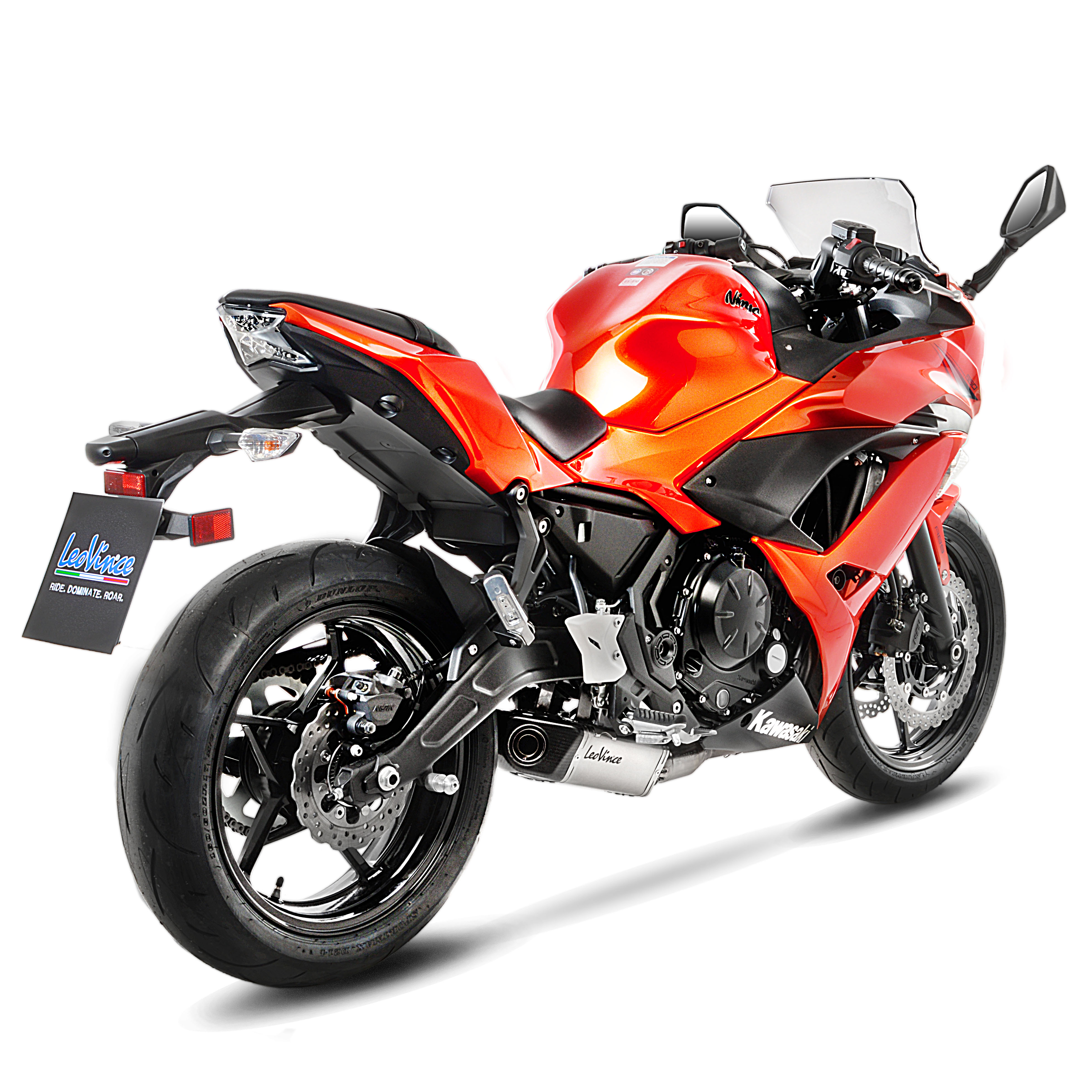 LeoVince uitlaatsysteem SBK Underbody Evo 2, compleet systeem voor Z 650 / Ninja 650 (Bj.17-19)