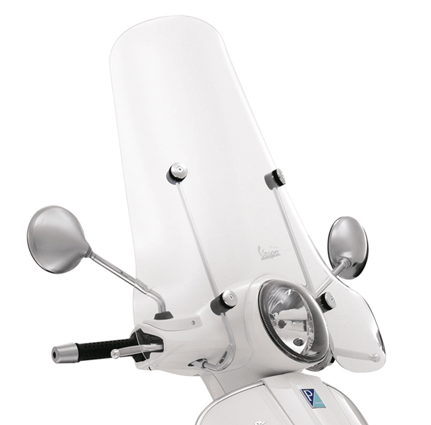 Originele Vespa Windscherm / Bescherming tegen weersinvloeden scherm "High" voor Vespa GTS / GTS Super